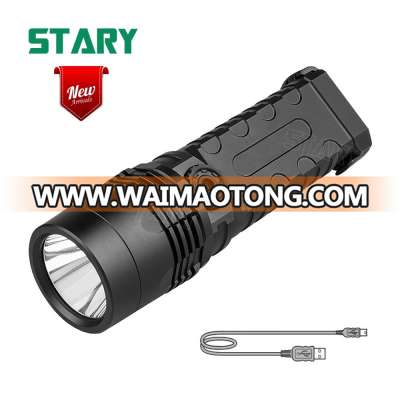 2019 New 780 lumen led tactical flashlight set with battery status indicator