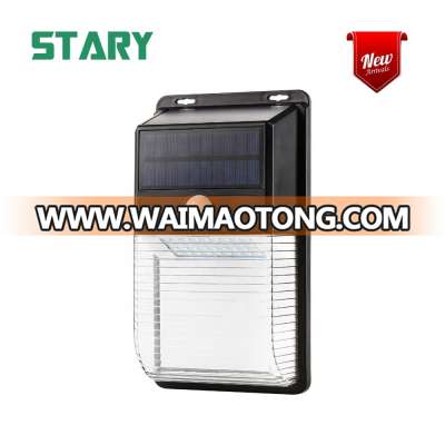 2019 New 350 lumen IP65 waterproof powerful 36 led outdoor lamp solar power motion sensor light for garden wall