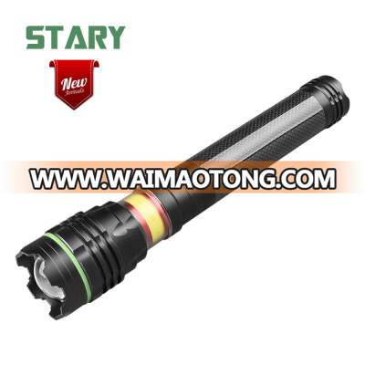 New arrival xml 2 multi purpose fast track retractable flashlight extendable torch light